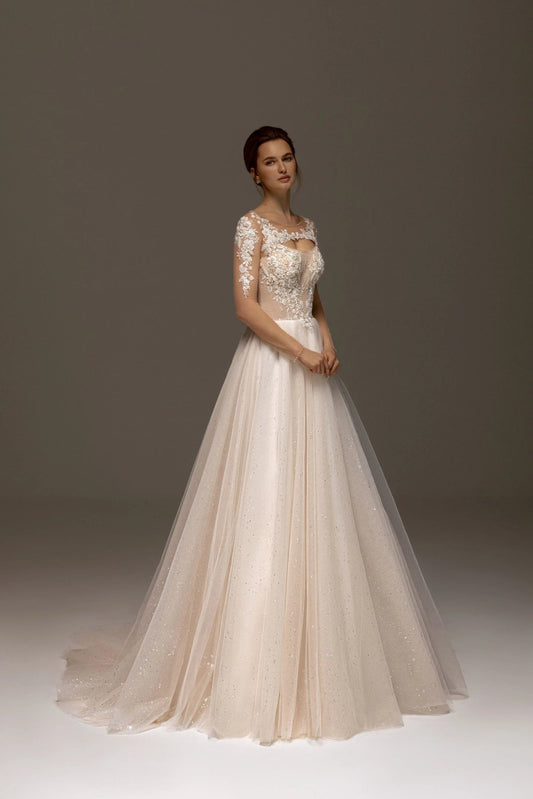 Adissele affordable elegant bridal dress with modern sophistication - violetta - bridal