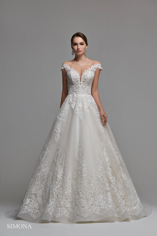 Affordable wedding dress Simona - violetta - bridal