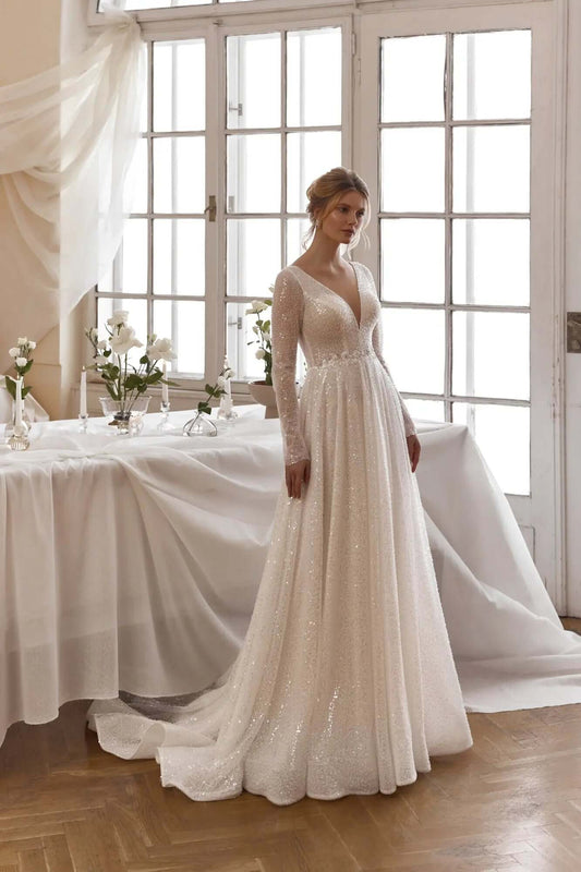 Amalia Wedding Dress Elegant Style at Great Value Today - violetta - bridal