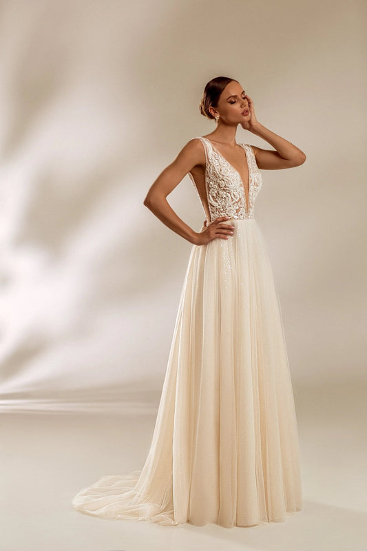 Amanda Bridal Wedding Dress Elegant Gown For Your Day - violetta - bridal