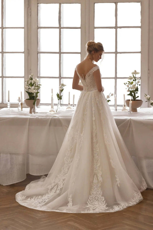 Amandine Wedding Dress Timeless Elegance With Modern Style - violetta - bridal