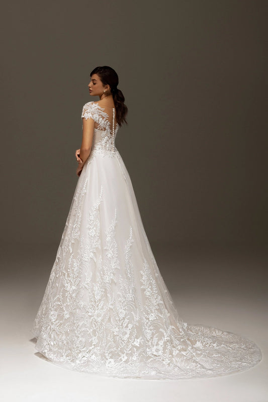 Antonia Romantic Regal A - line gown - violetta - bridal