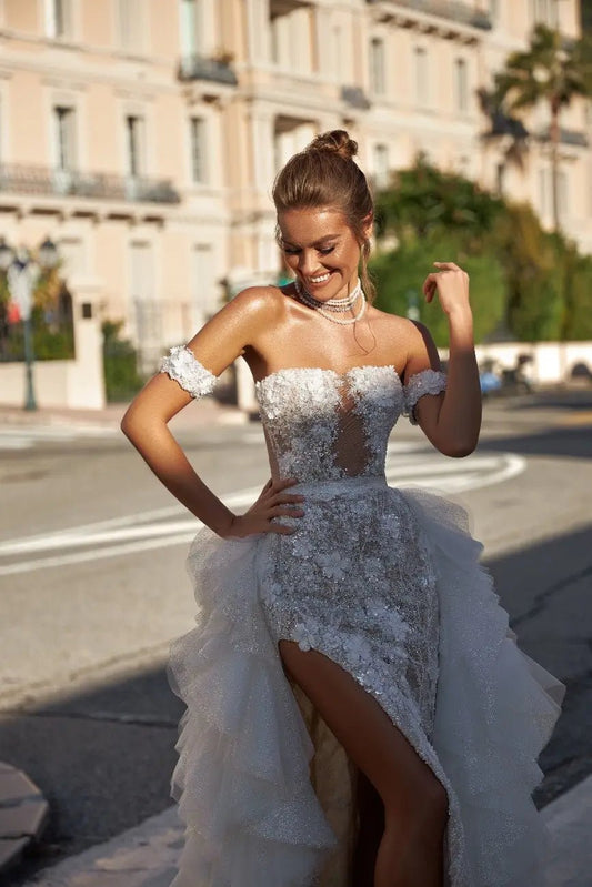 Erin fitted silhouette bridal dress - violetta - bridal