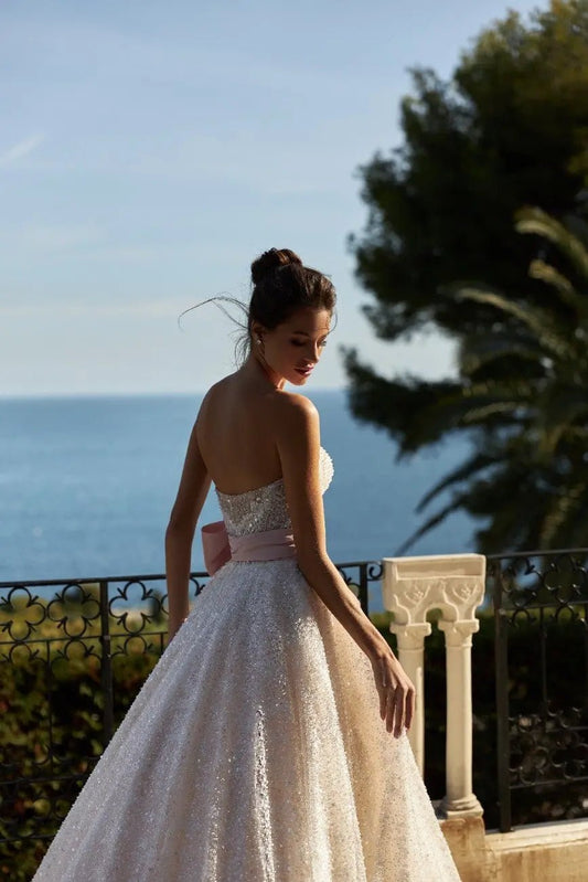 Garnet A - Line wedding dress garnet - violetta - bridal