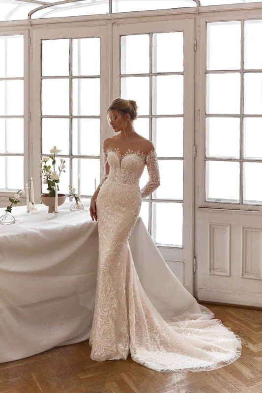 Iris modern bridal gown - violetta - bridal