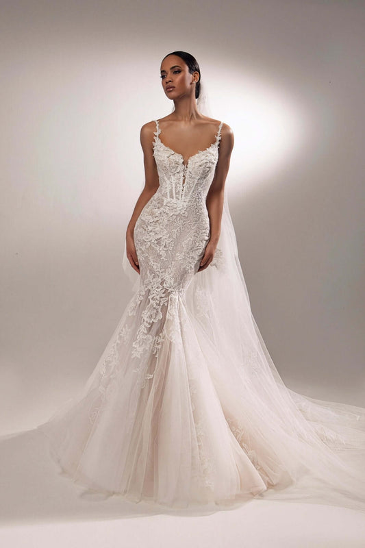 Lima mermaid silhouette wedding dress - violetta - bridal