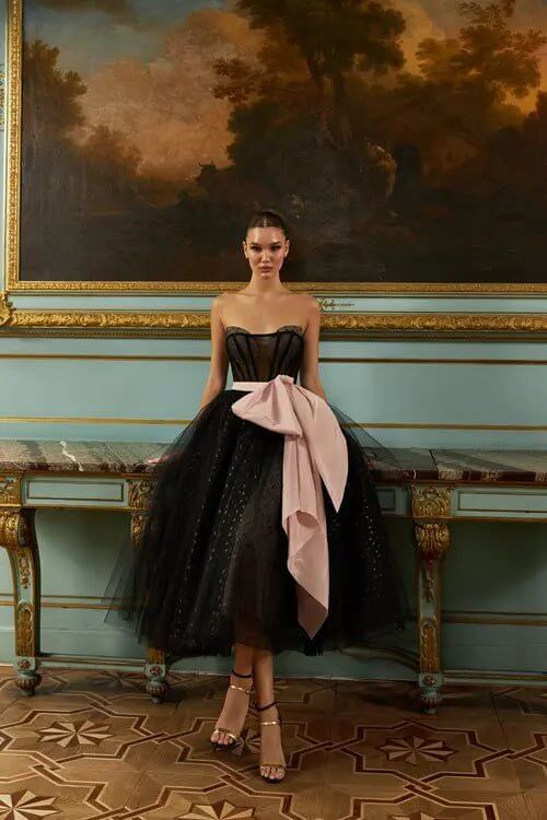 Model Number 2102 strapless tulle dress Model Number 2102 strapless tulle dress