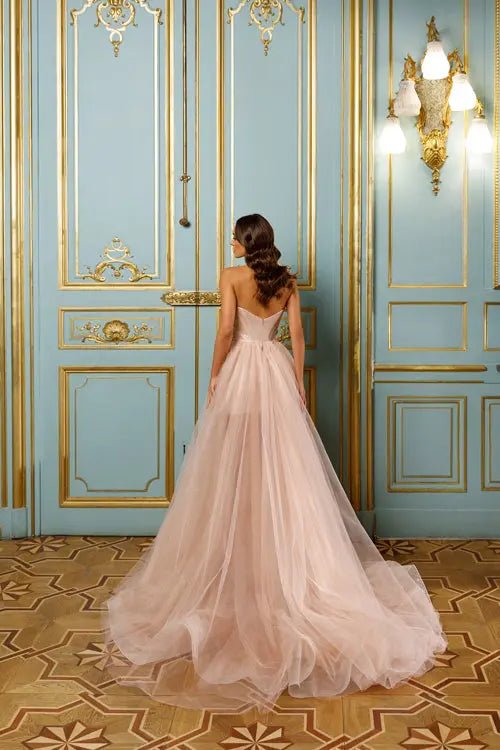 Model Number 2139 blush pink evening dress - violetta - bridal