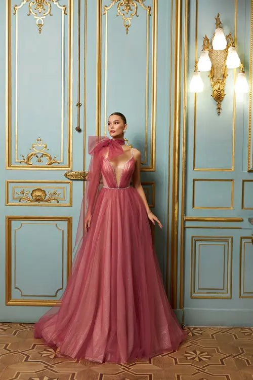 Model Number 2140 rose pink ball gown - violetta - bridal