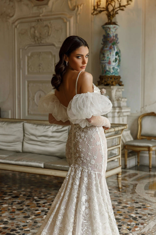 Taylor stylish fitted dress with lining - violetta - bridal