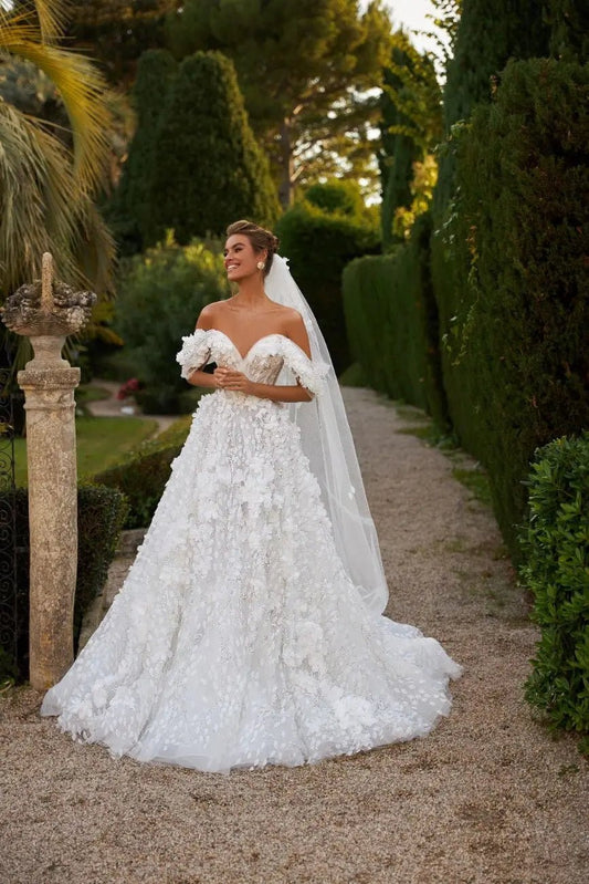 Willow A Line lace wedding dress - violetta - bridal