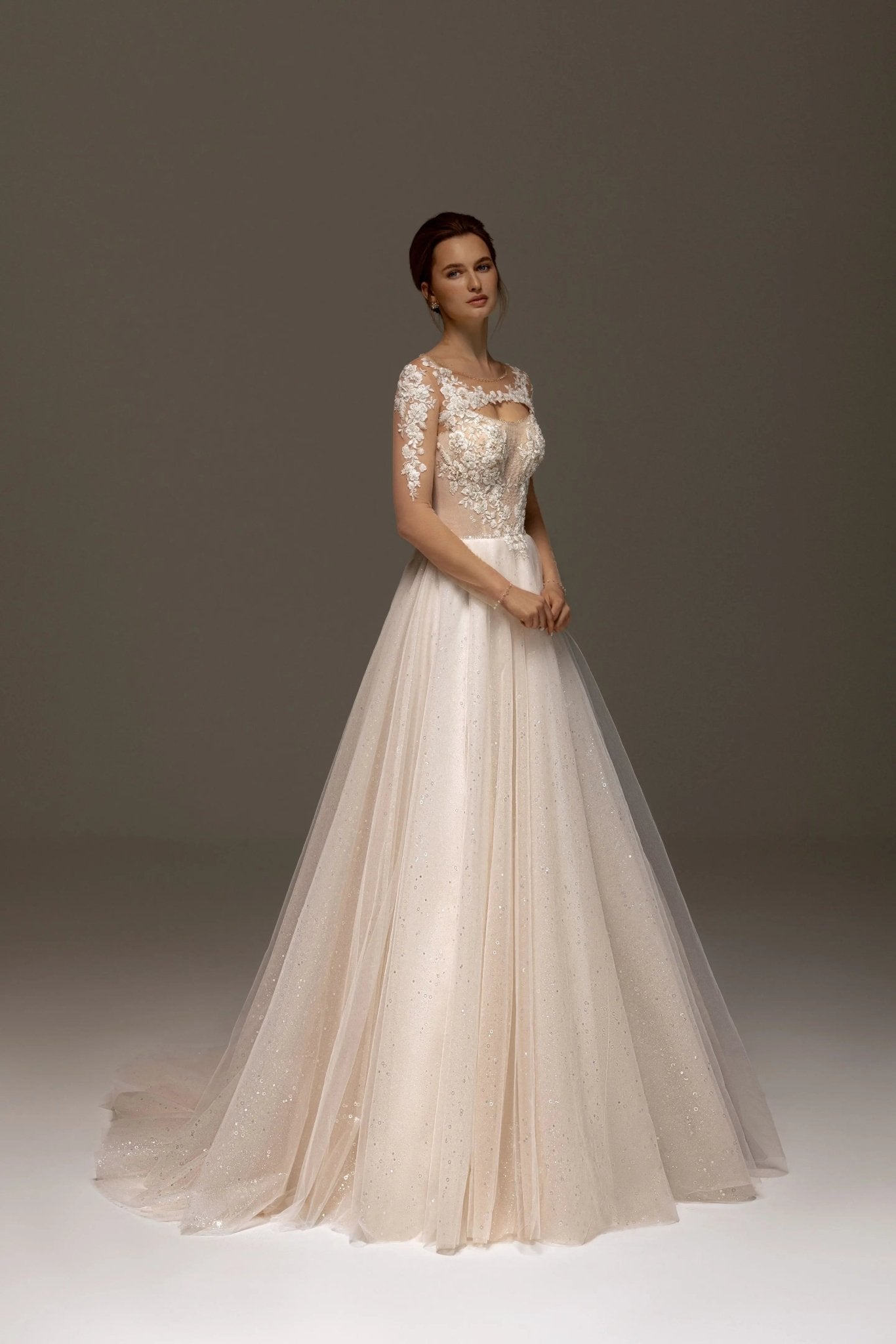 Adissele affordable elegant bridal dress with modern sophistication - violetta - bridal