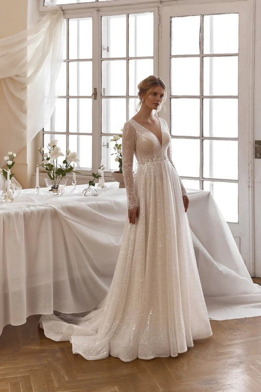 Amalia Wedding Dress Elegant Style at Great Value Today - violetta - bridal