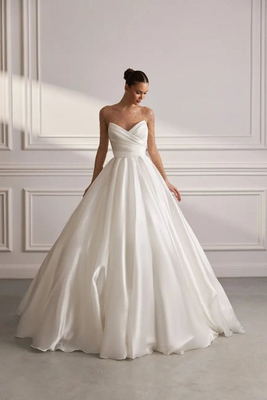 Ariel Wedding Dress Epitomizes Timeless Elegant Romance - violetta - bridal