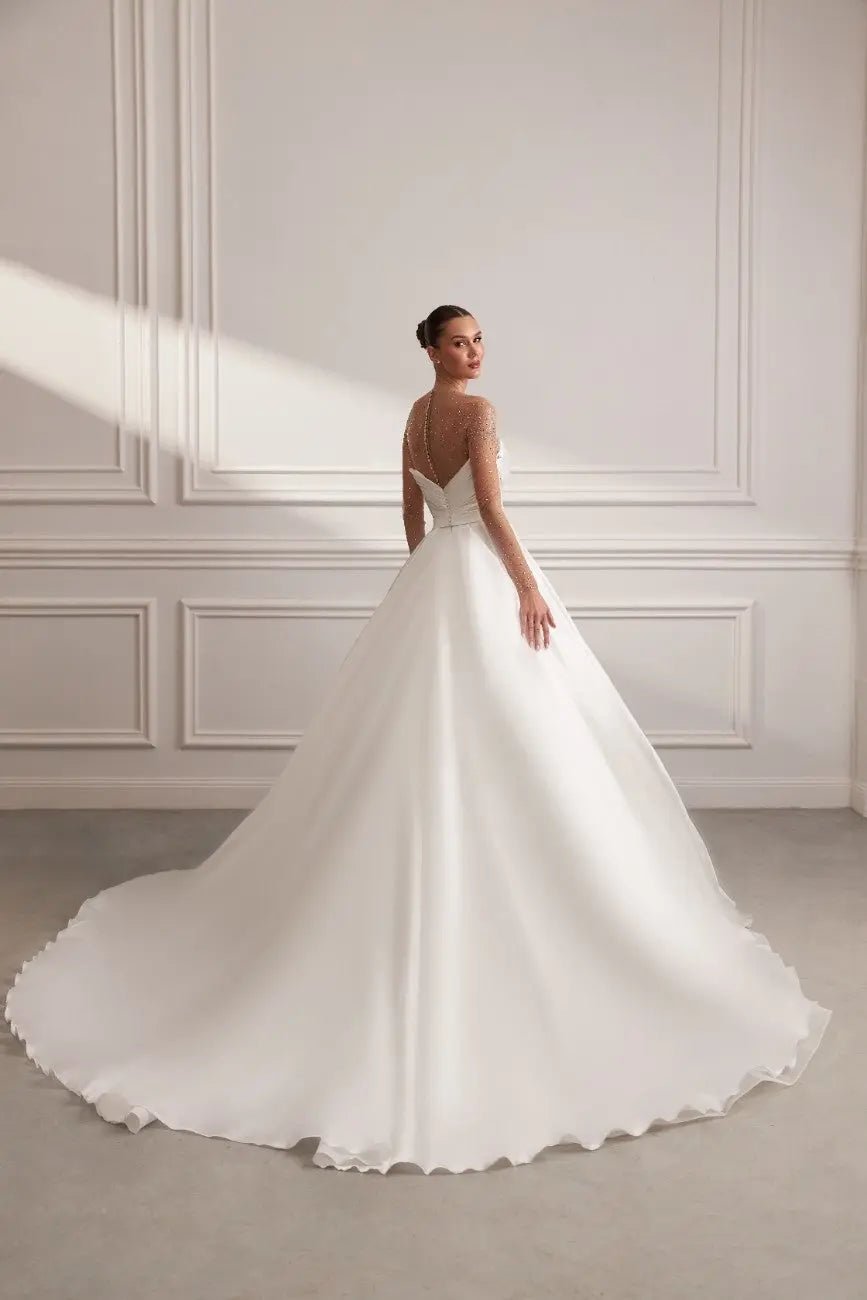 Ariel Wedding Dress Epitomizes Timeless Elegant Romance - violetta - bridal
