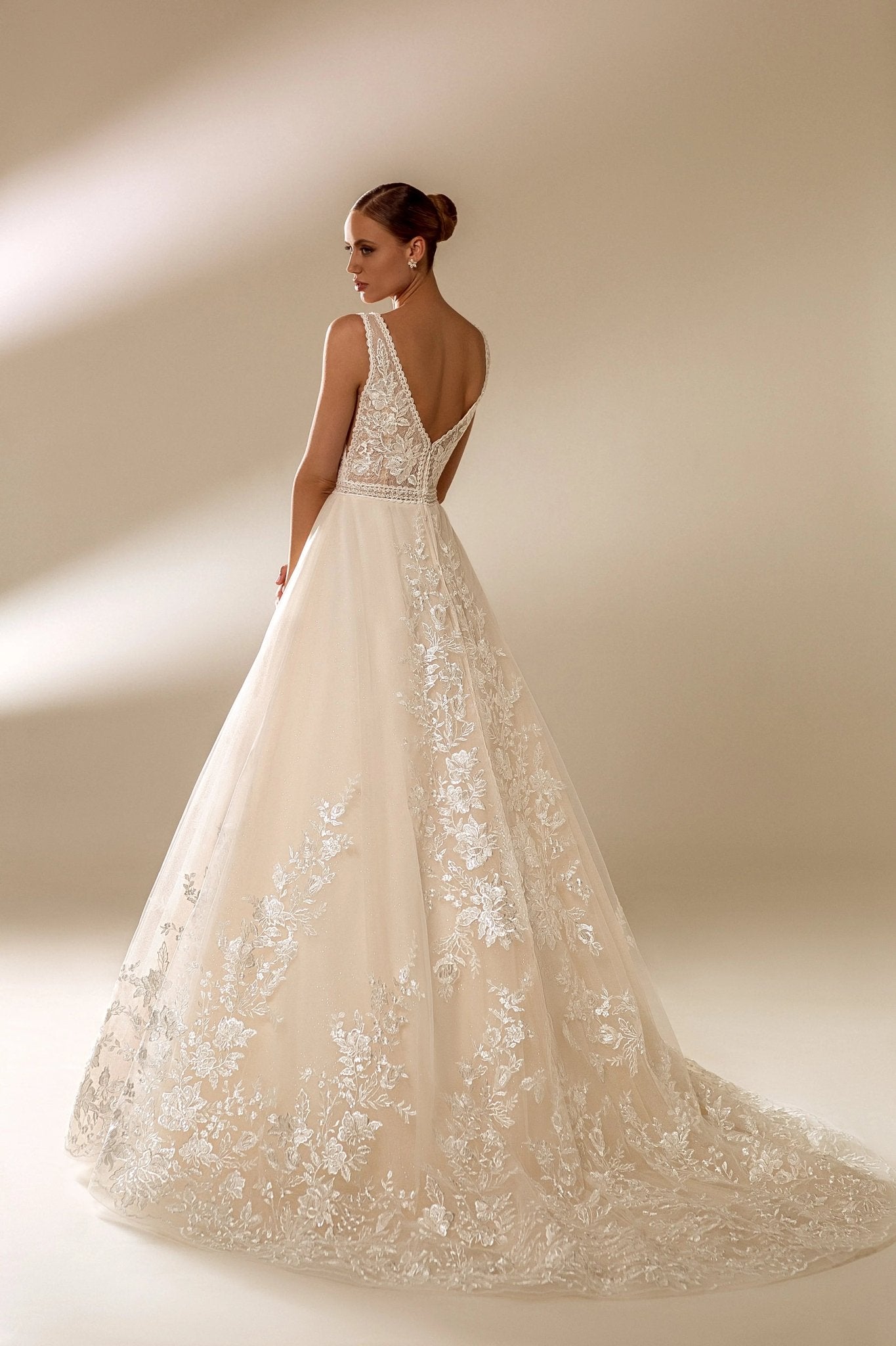 Bellucci sophisticated A - line wedding dress - violetta - bridal