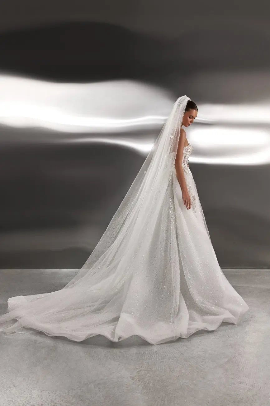 Cheril Fitted Transformer Dress With Detachable Overskirt - violetta - bridal