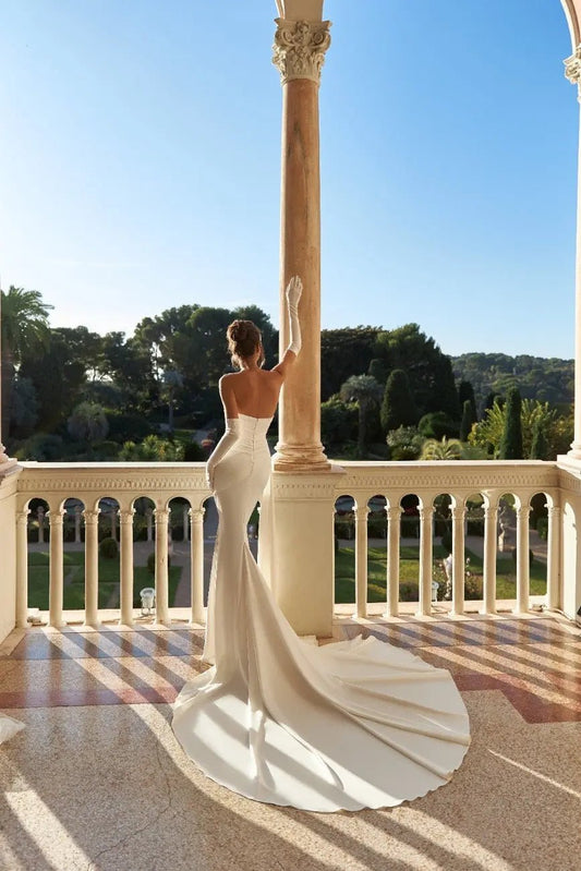 Daisy fitted silhouette dress without cape - violetta - bridal