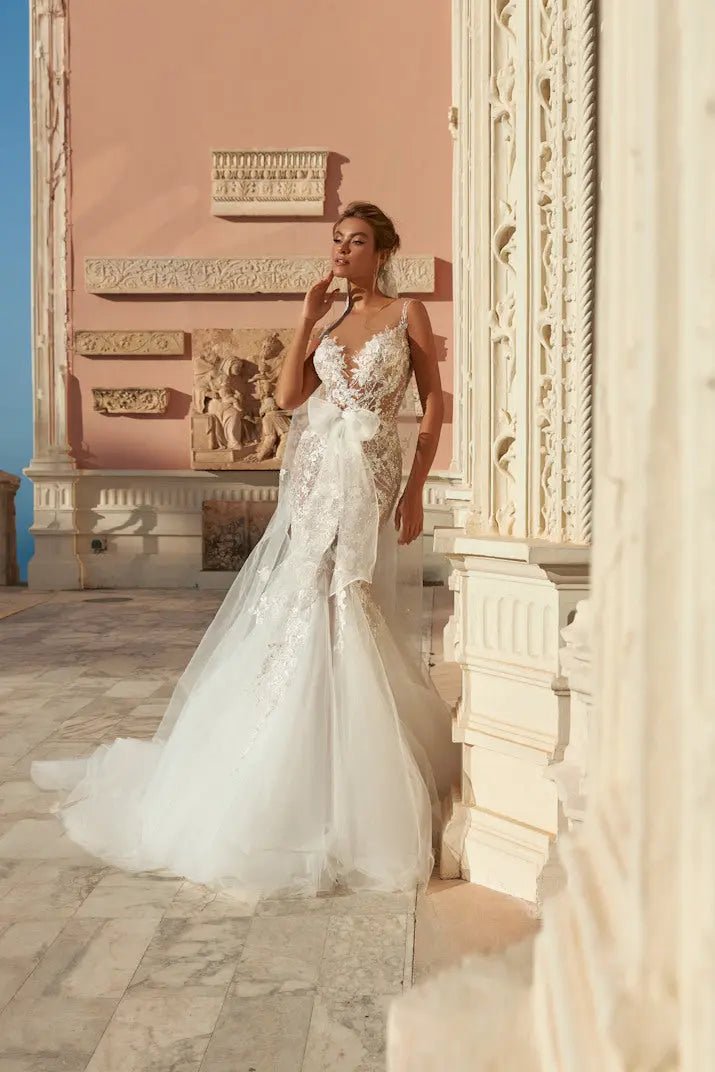 Darcia Dress Elegant Comfort With Unique Delicate Details - violetta - bridal