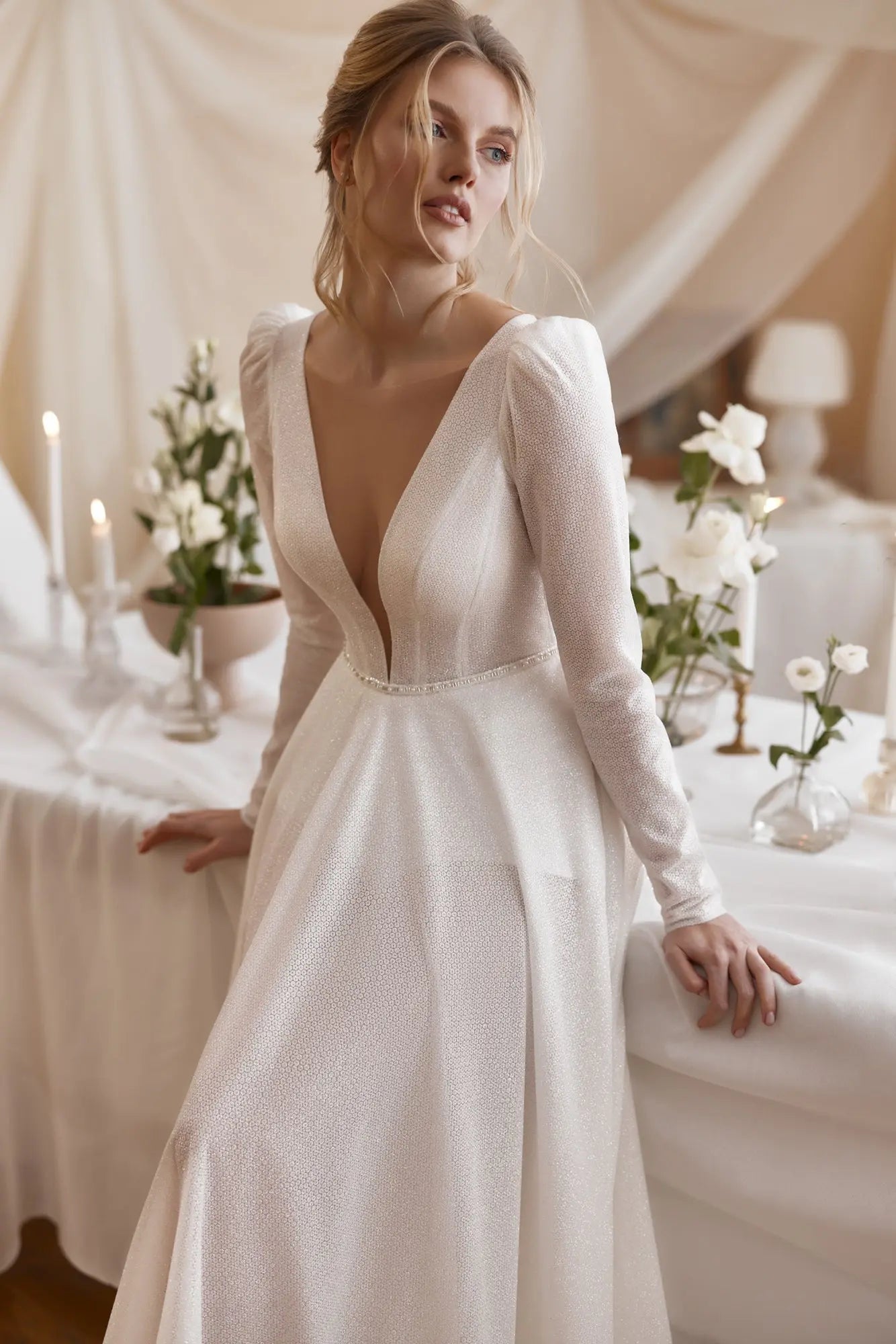 Fiona exquisite full lace wedding gown - violetta - bridal