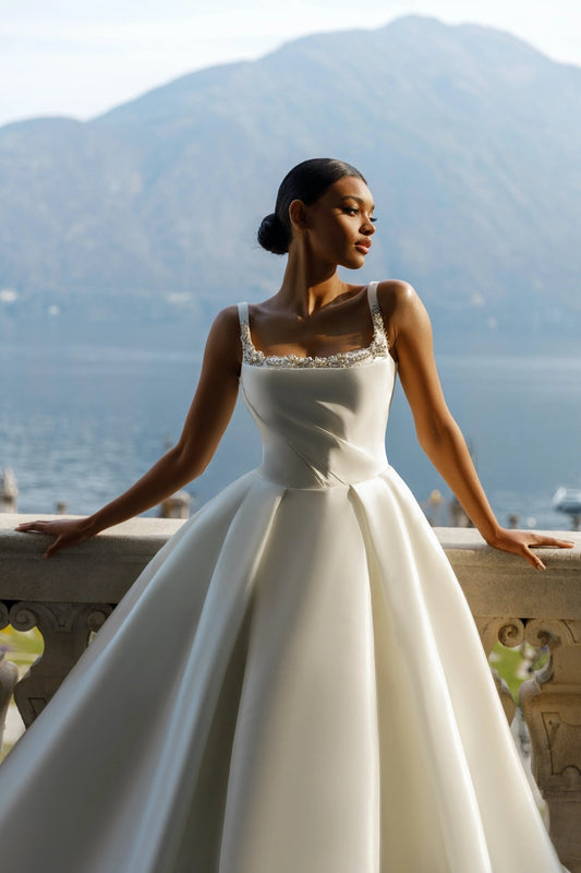 Francis fitted taffeta wedding dress - violetta - bridal