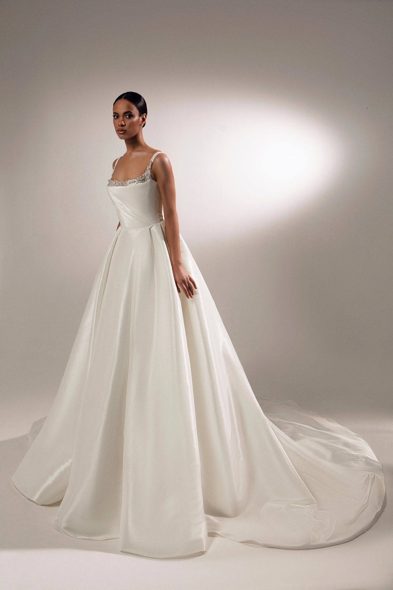 Francis fitted taffeta wedding dress - violetta - bridal