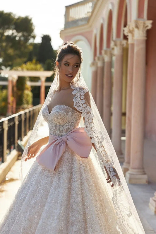 Garnet A - Line wedding dress garnet - violetta - bridal