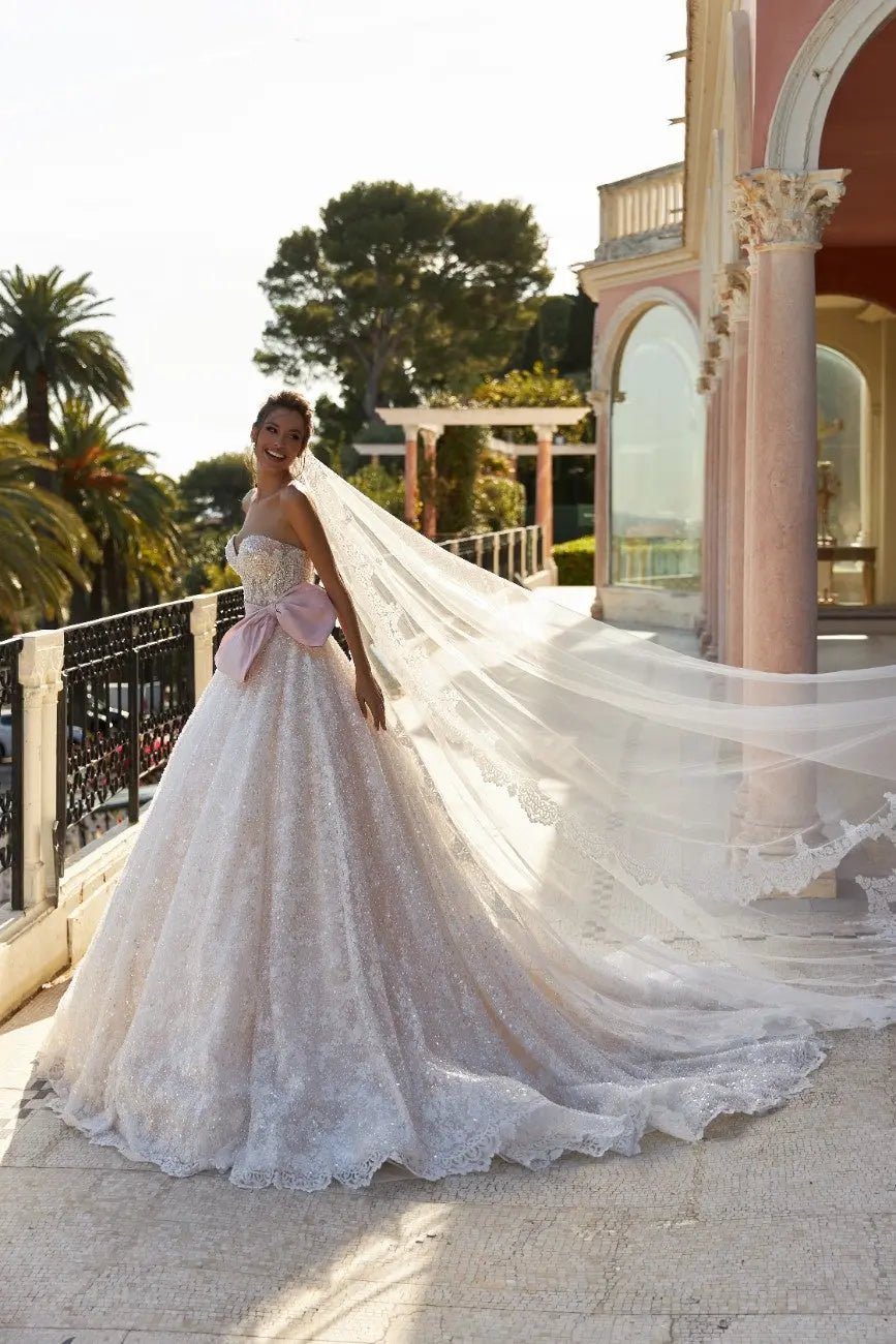 Garnet A - Line wedding dress garnet - violetta - bridal