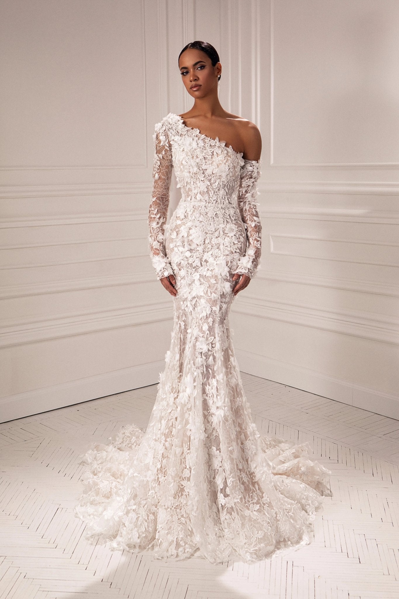 Harper asymmetrical bridal dress - violetta - bridal