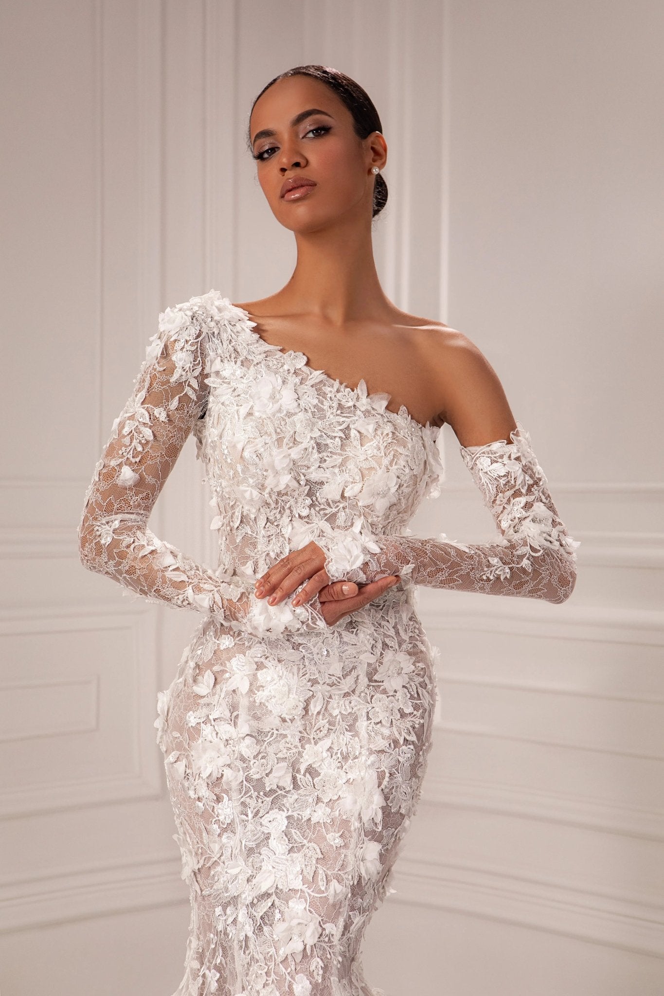 Harper asymmetrical bridal dress - violetta - bridal