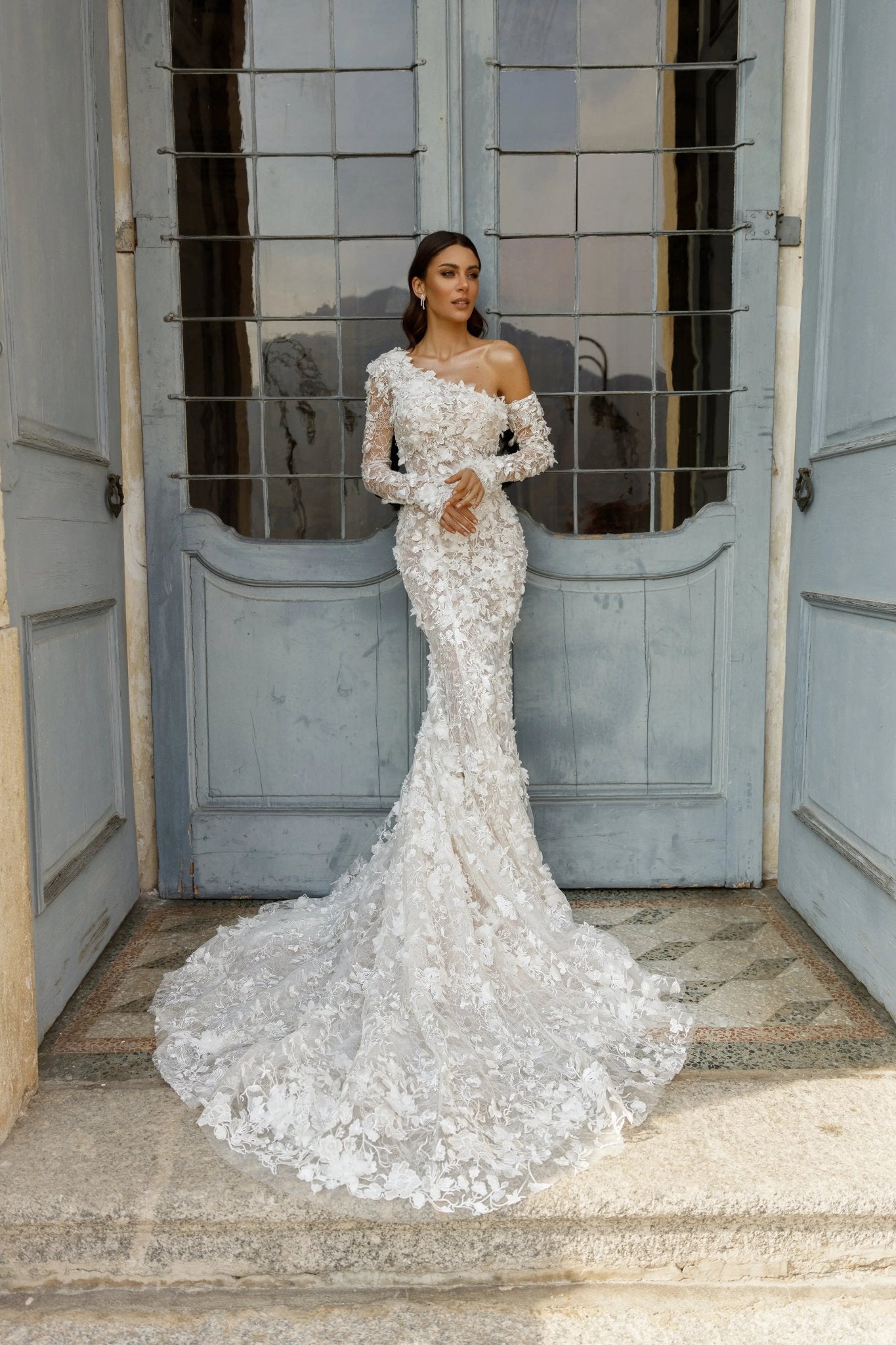 Harper asymmetrical bridal dress - violetta - bridal