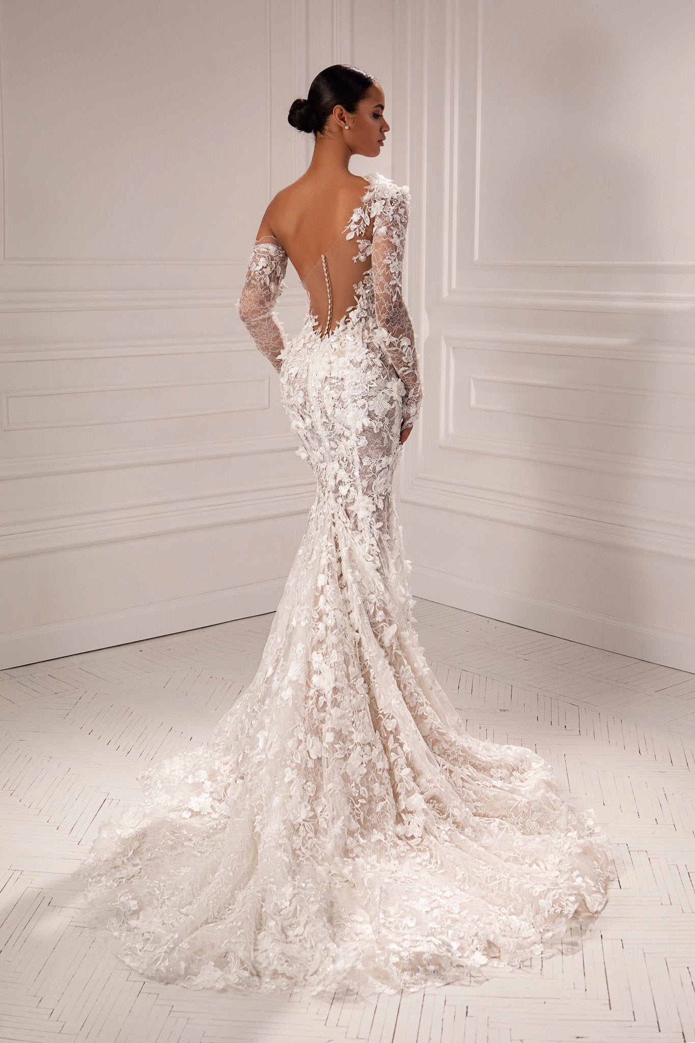 Harper asymmetrical bridal dress - violetta - bridal