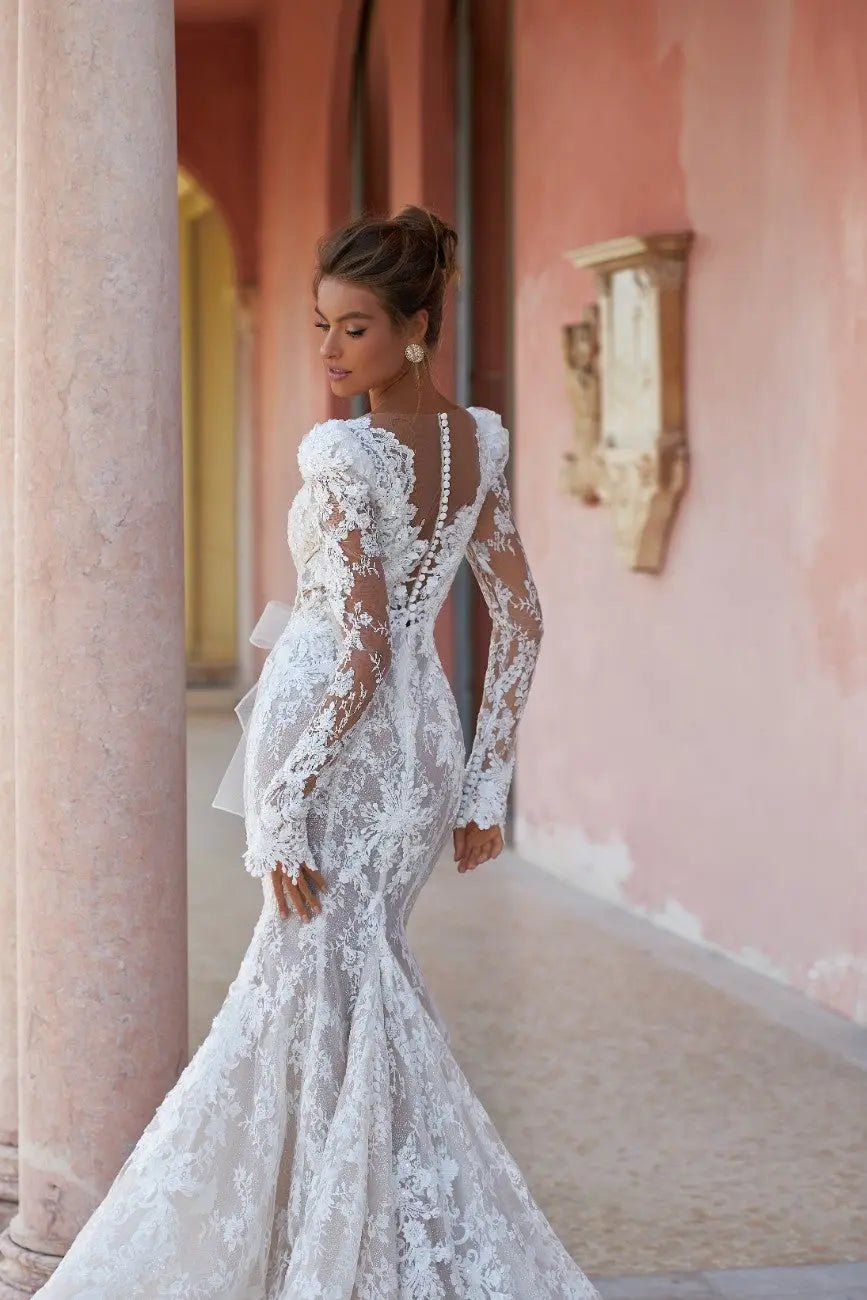 Heidi fitted silhouette bridal dress exclusive chantilly lace - violetta - bridal