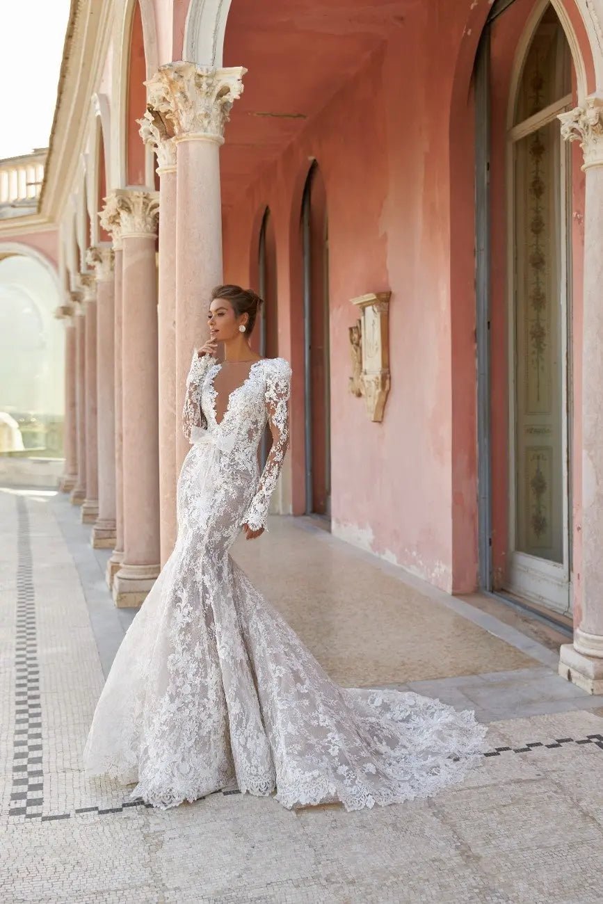 Heidi fitted silhouette bridal dress exclusive chantilly lace - violetta - bridal