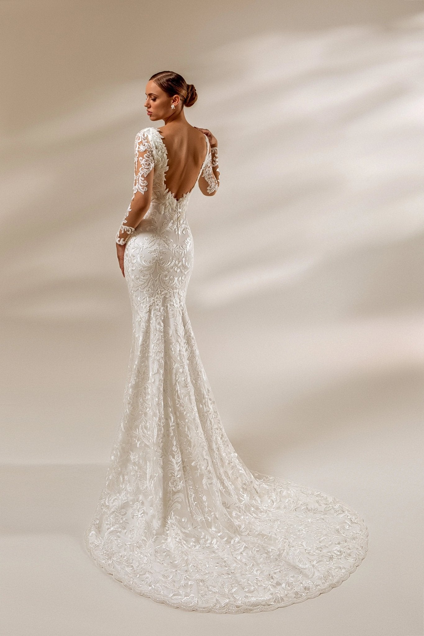 Jennifer Viva Deluxe mermaid lace wedding gown - violetta - bridal