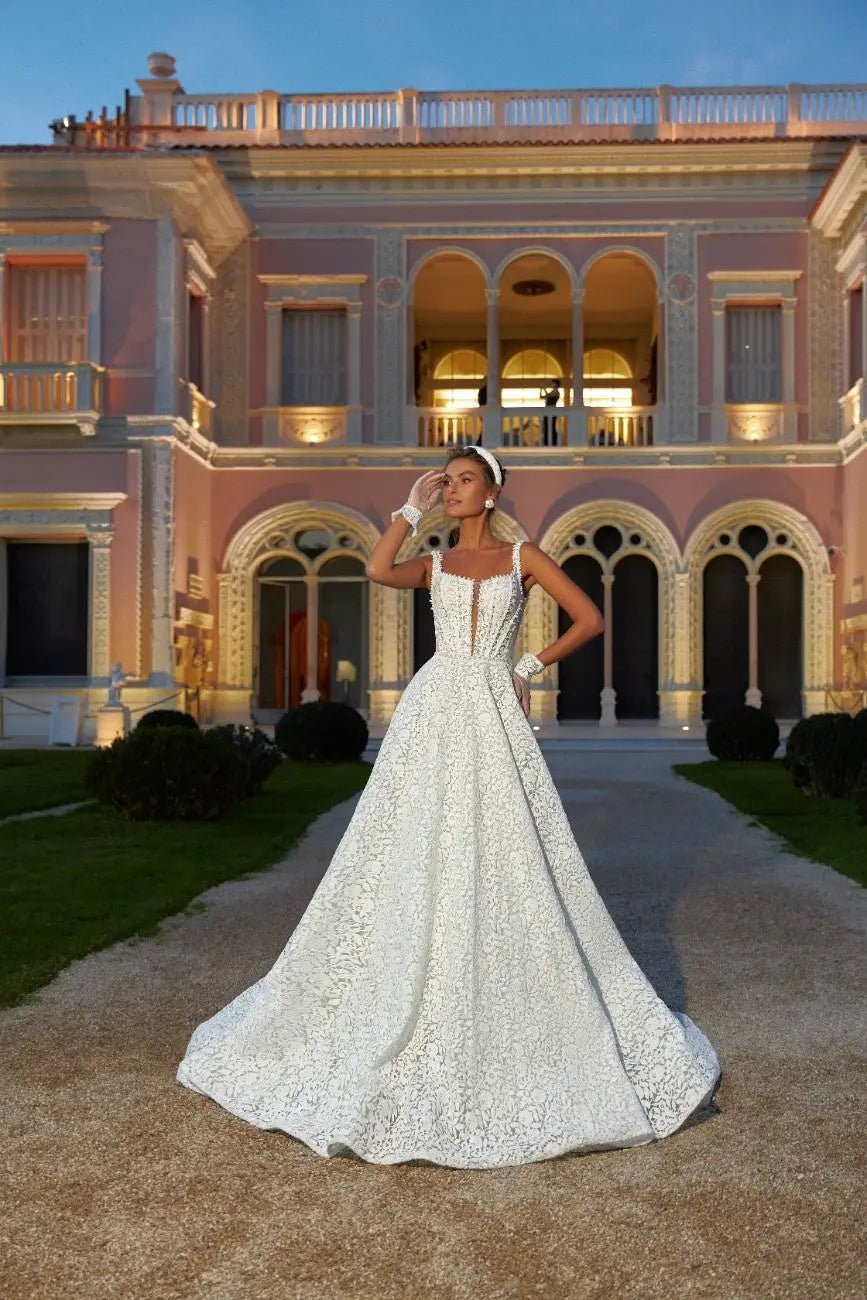 Kathleen lace A Line wedding dress - violetta - bridal