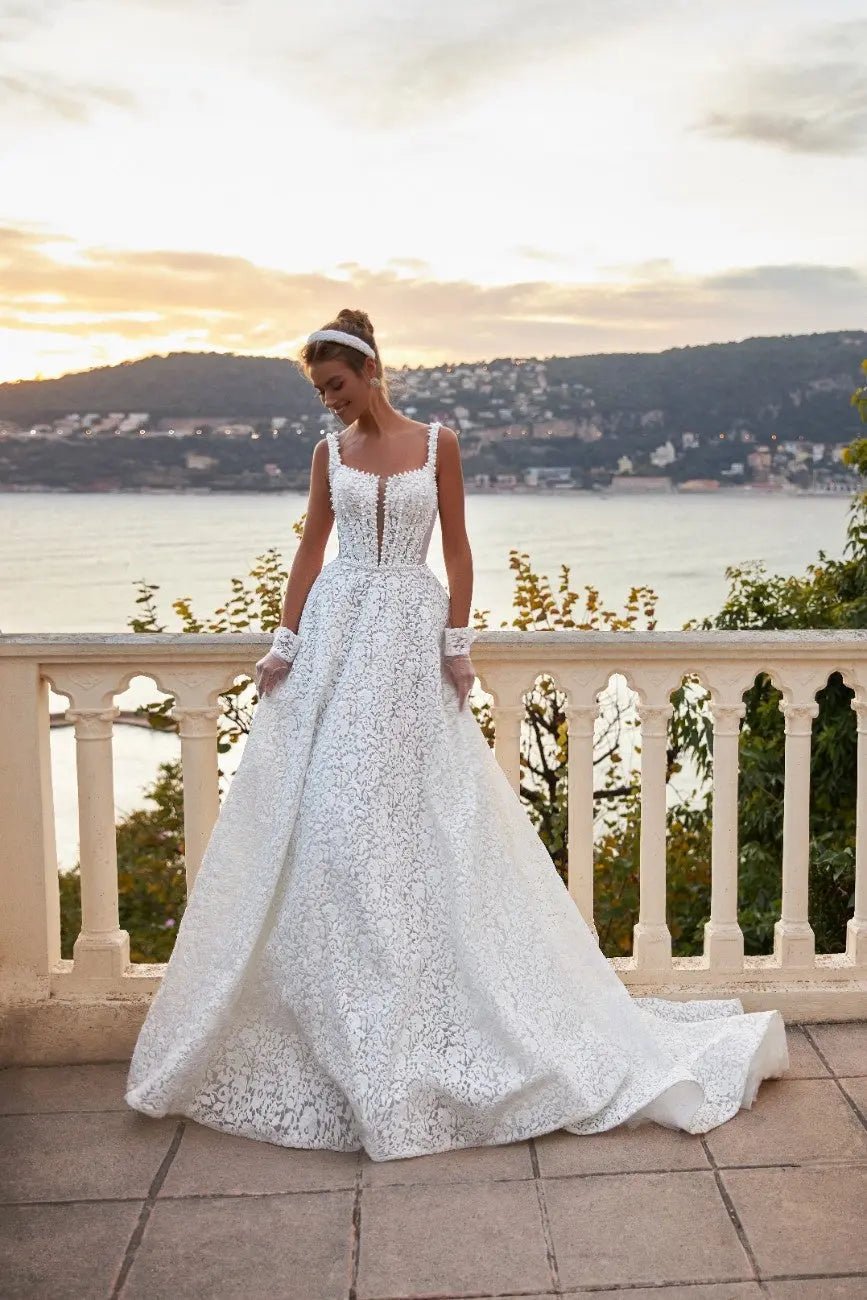 Kathleen lace A Line wedding dress - violetta - bridal