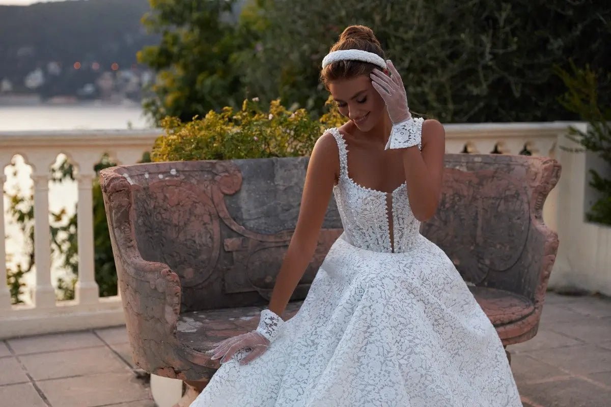 Kathleen lace A Line wedding dress - violetta - bridal