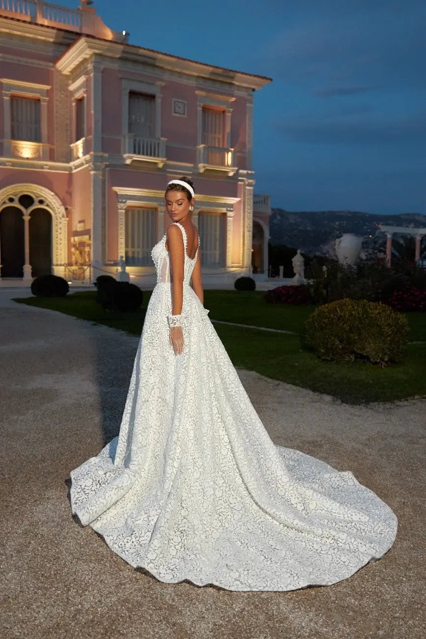 Kathleen lace A Line wedding dress - violetta - bridal