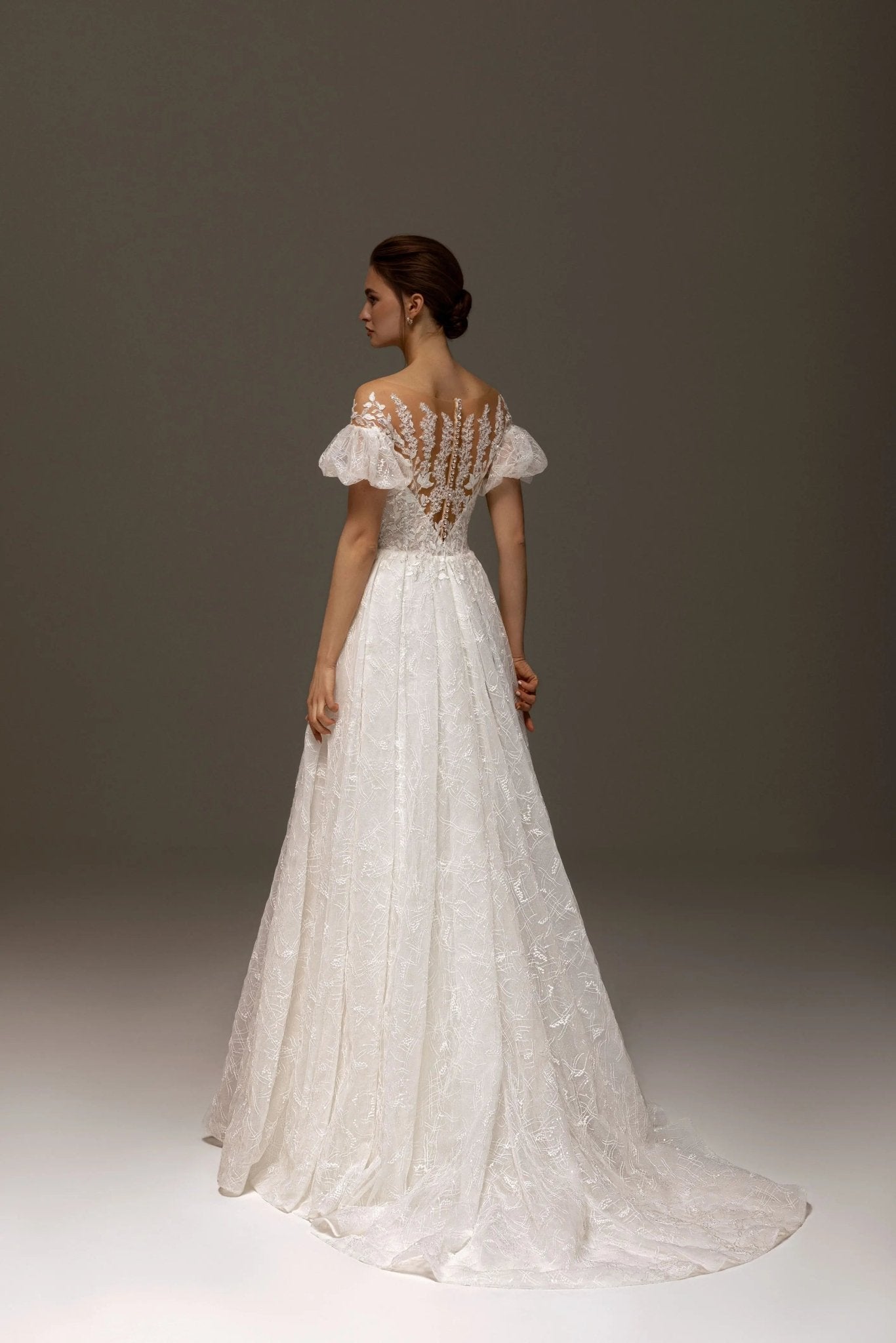 Klara A whimsical masterpiece A - line gown - violetta - bridal