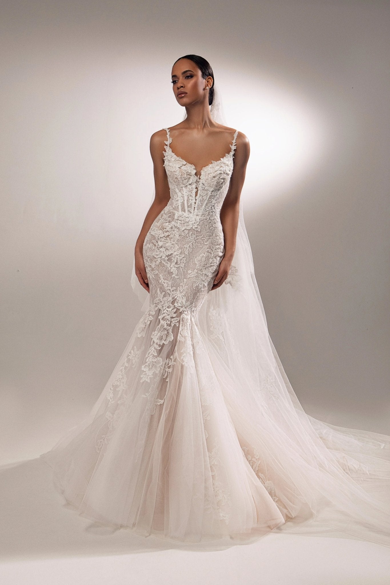 Lima mermaid silhouette wedding dress - violetta - bridal