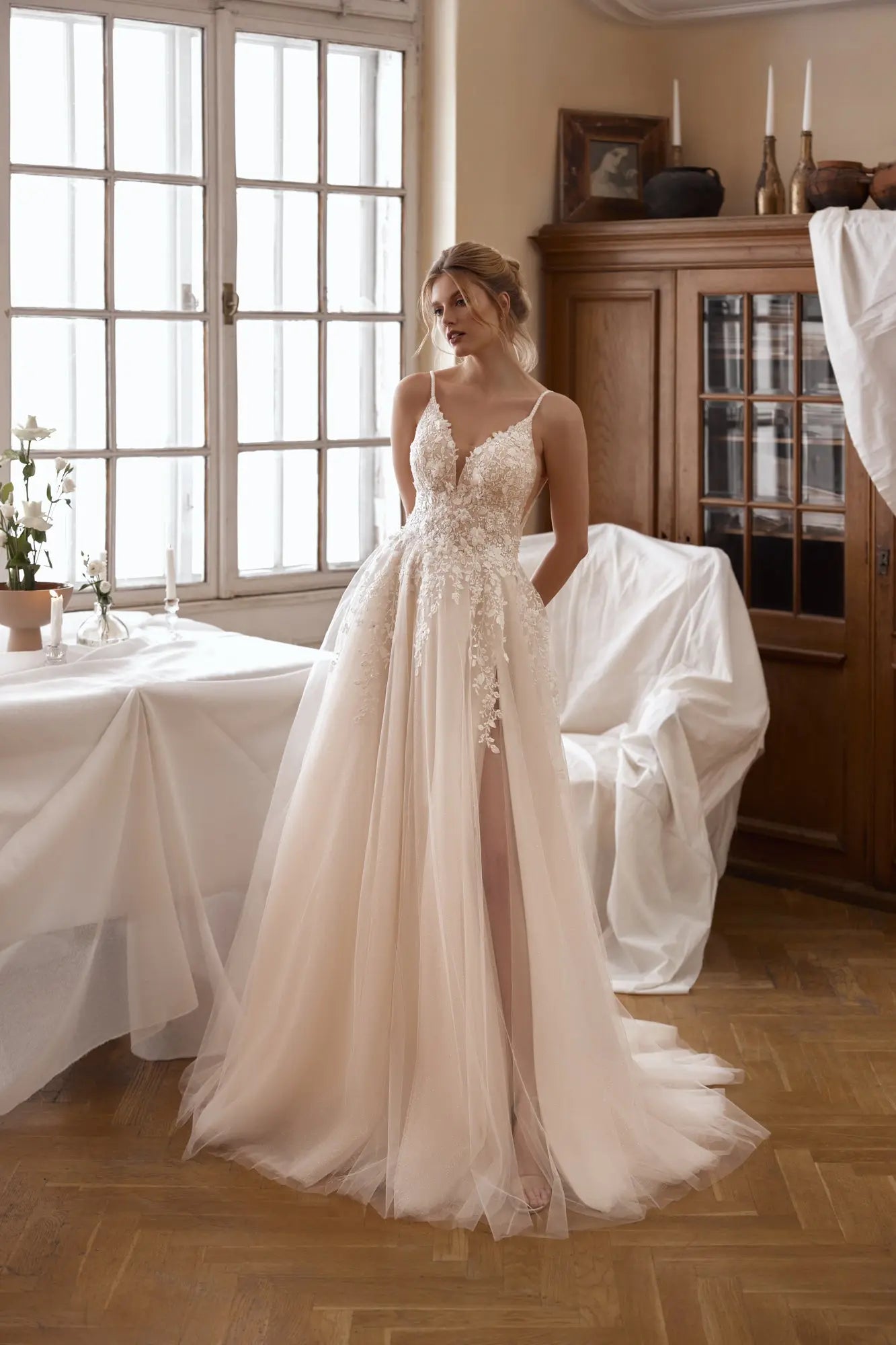 Lovia 3D floral lace wedding gown - violetta - bridal