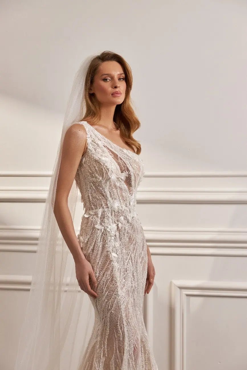 Manuela fitted lace bridal dress - violetta - bridal