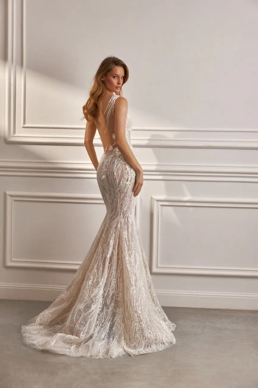 Manuela fitted lace bridal dress - violetta - bridal