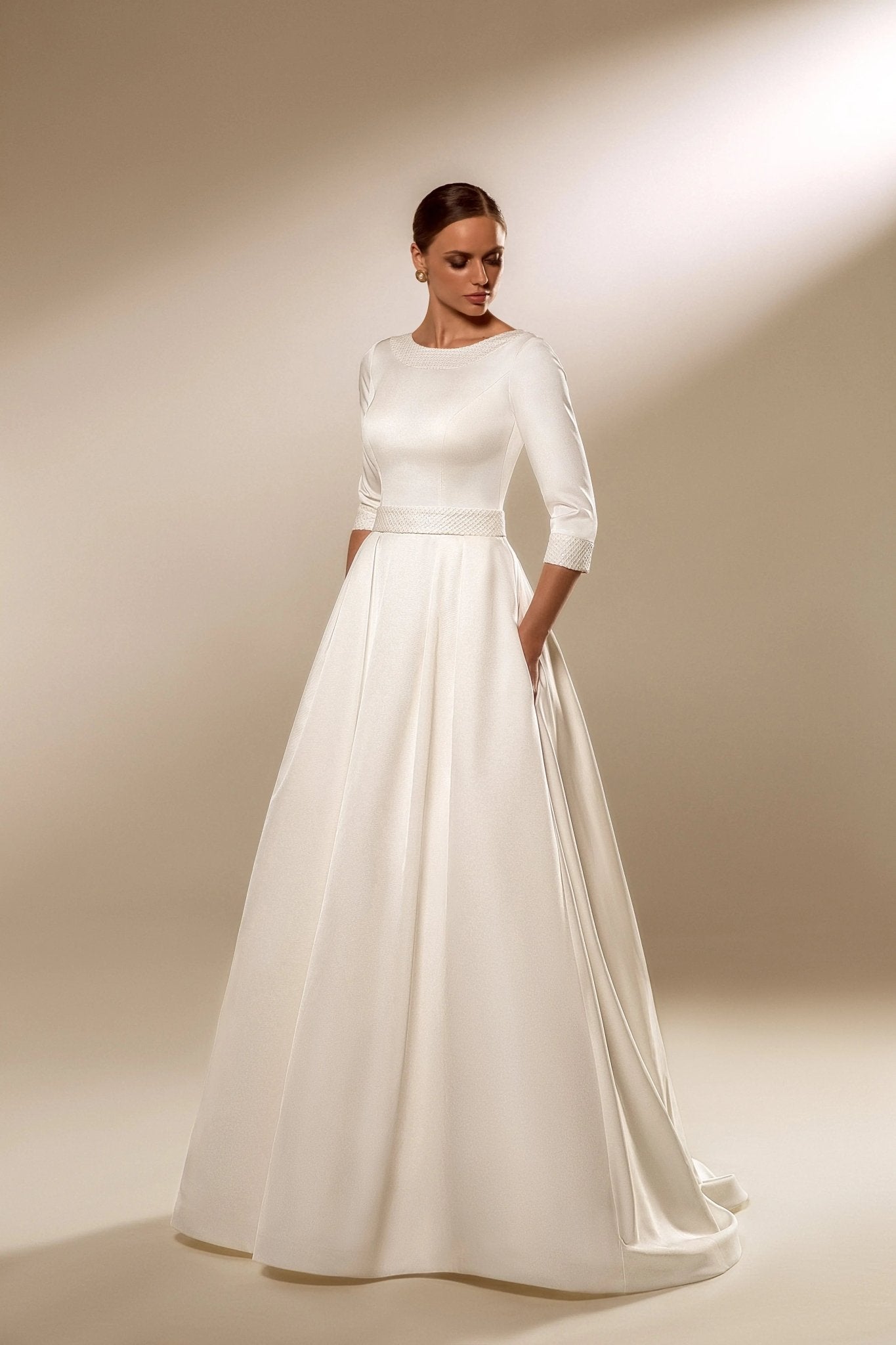 Marisella affordable elegant wedding dress - violetta - bridal