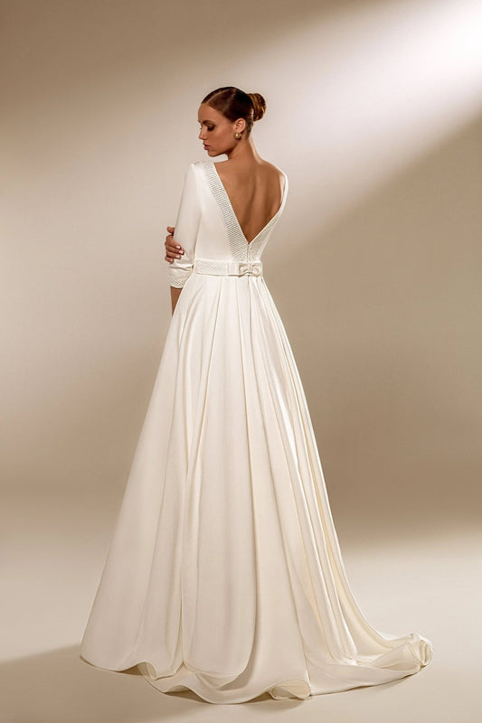 Marisella affordable elegant wedding dress - violetta - bridal