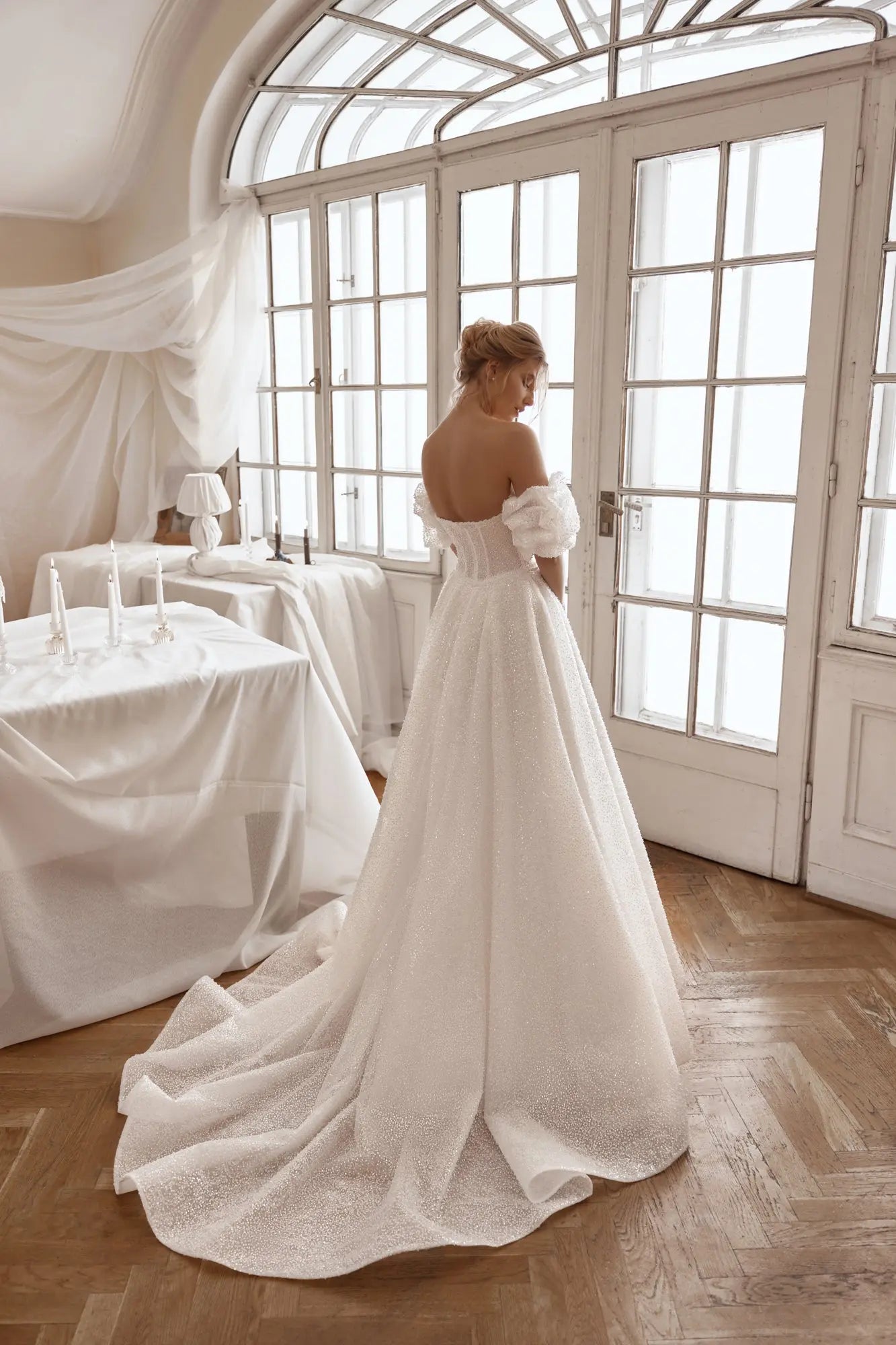 Martina beaded bodice wedding dress - violetta - bridal