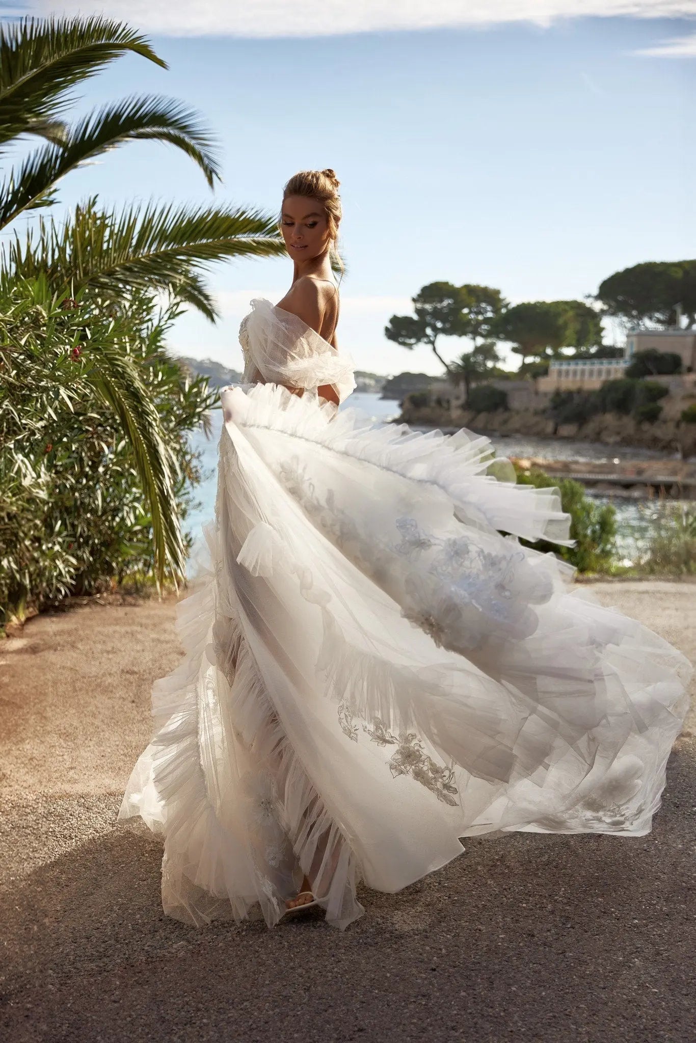 Megan A Line wedding dress with sequins - violetta - bridal