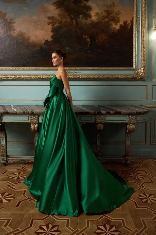 Model Number 2301 emerald green ball gown - violetta - bridal