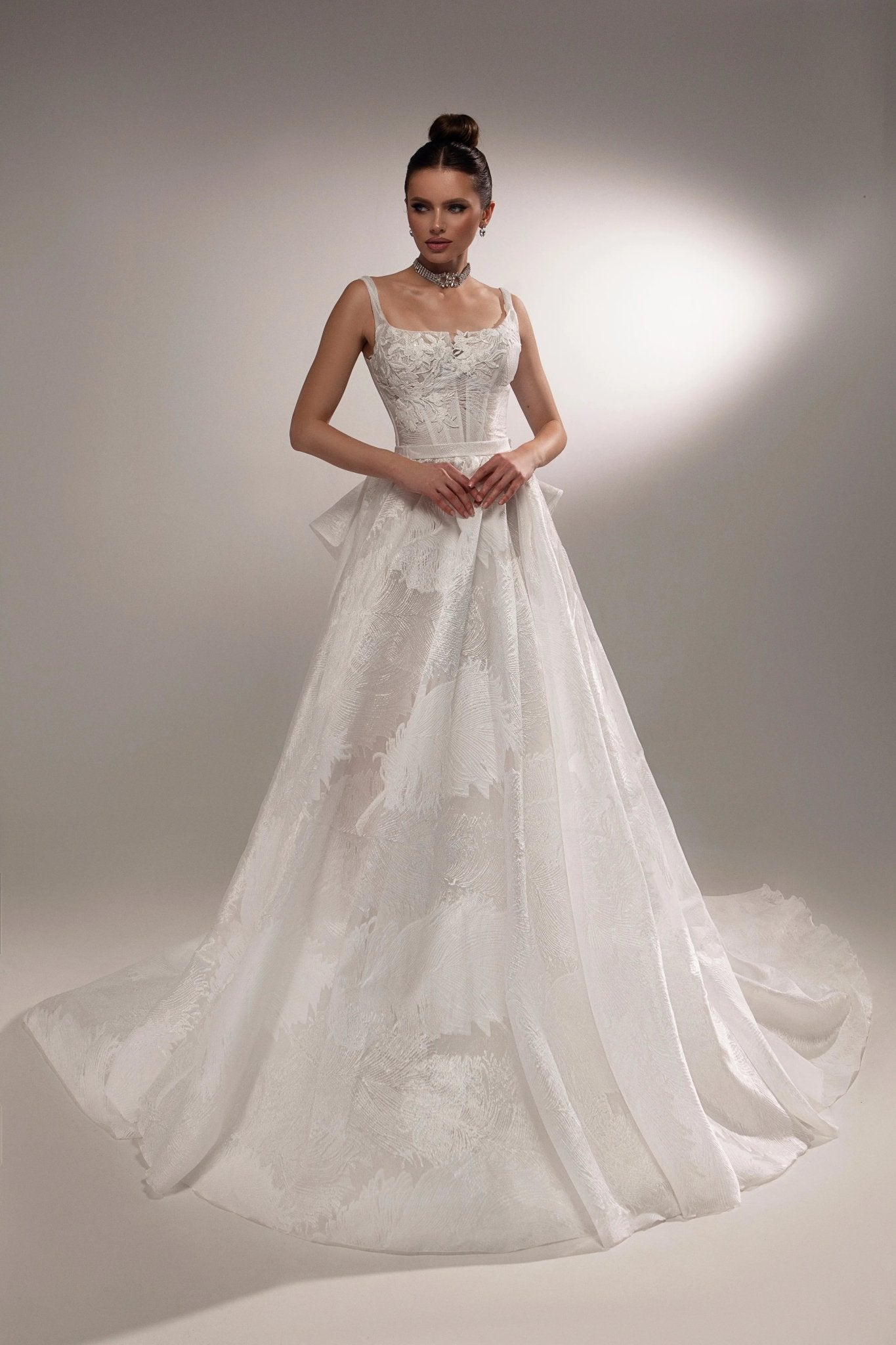 Nicoline A - line wedding dress lace - violetta - bridal